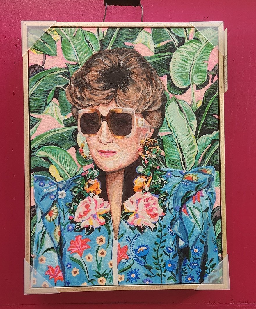 Golden Girls framed canvas wall art home decor Blanche