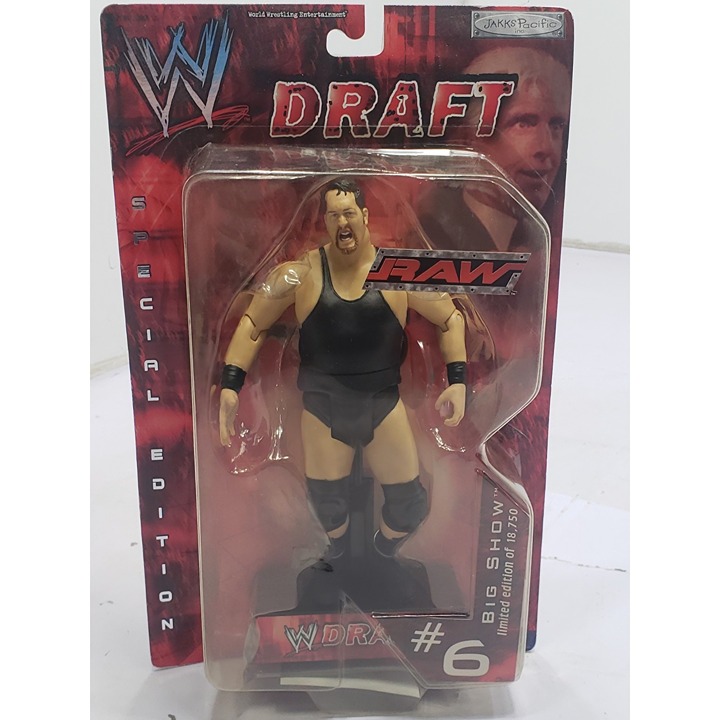 2002 WWE Jakks Pacific RAW DRAFT #6 Big Show Limited Edition Action Figure New