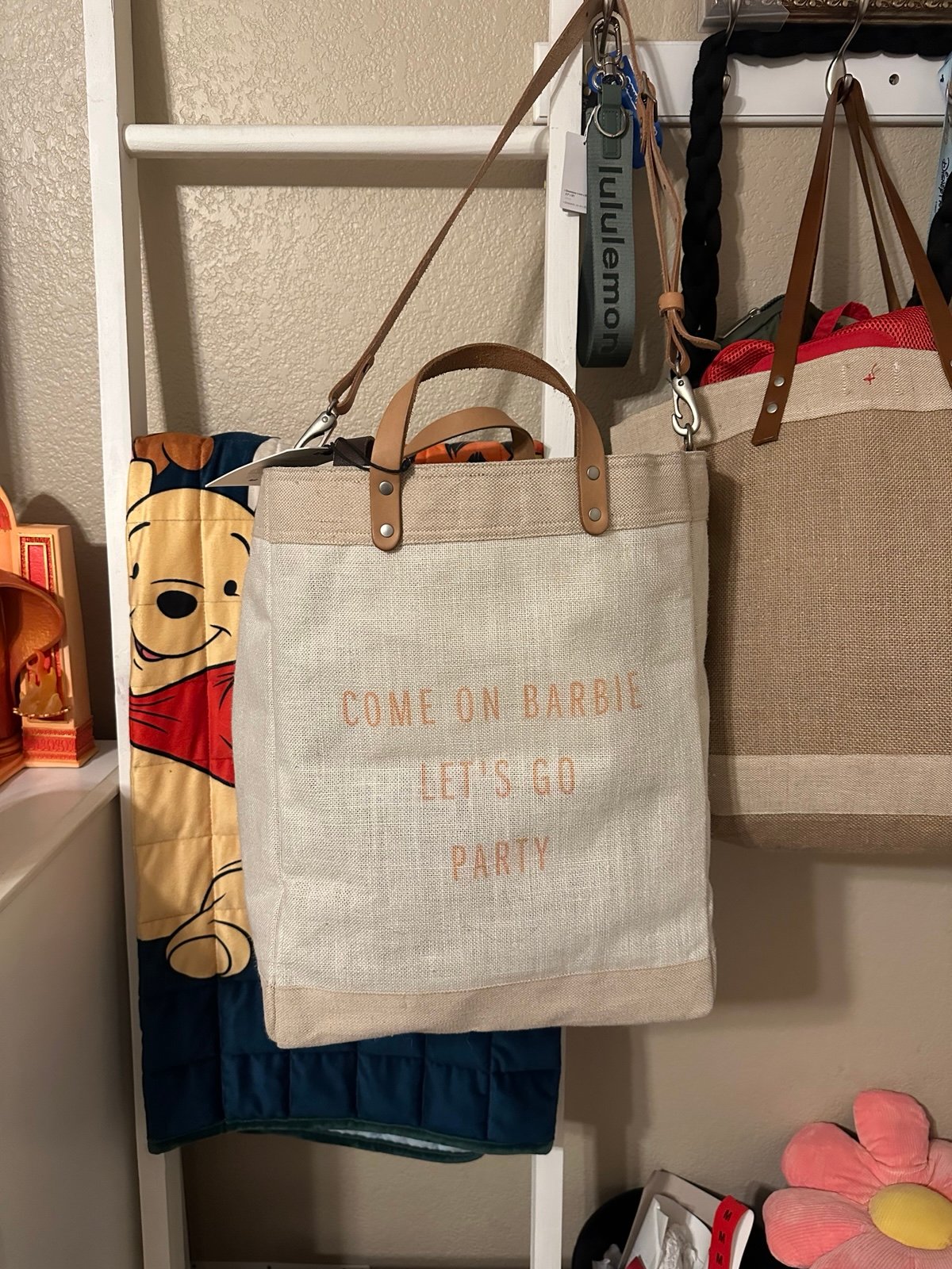 Apolis market bag (Barbie quote)