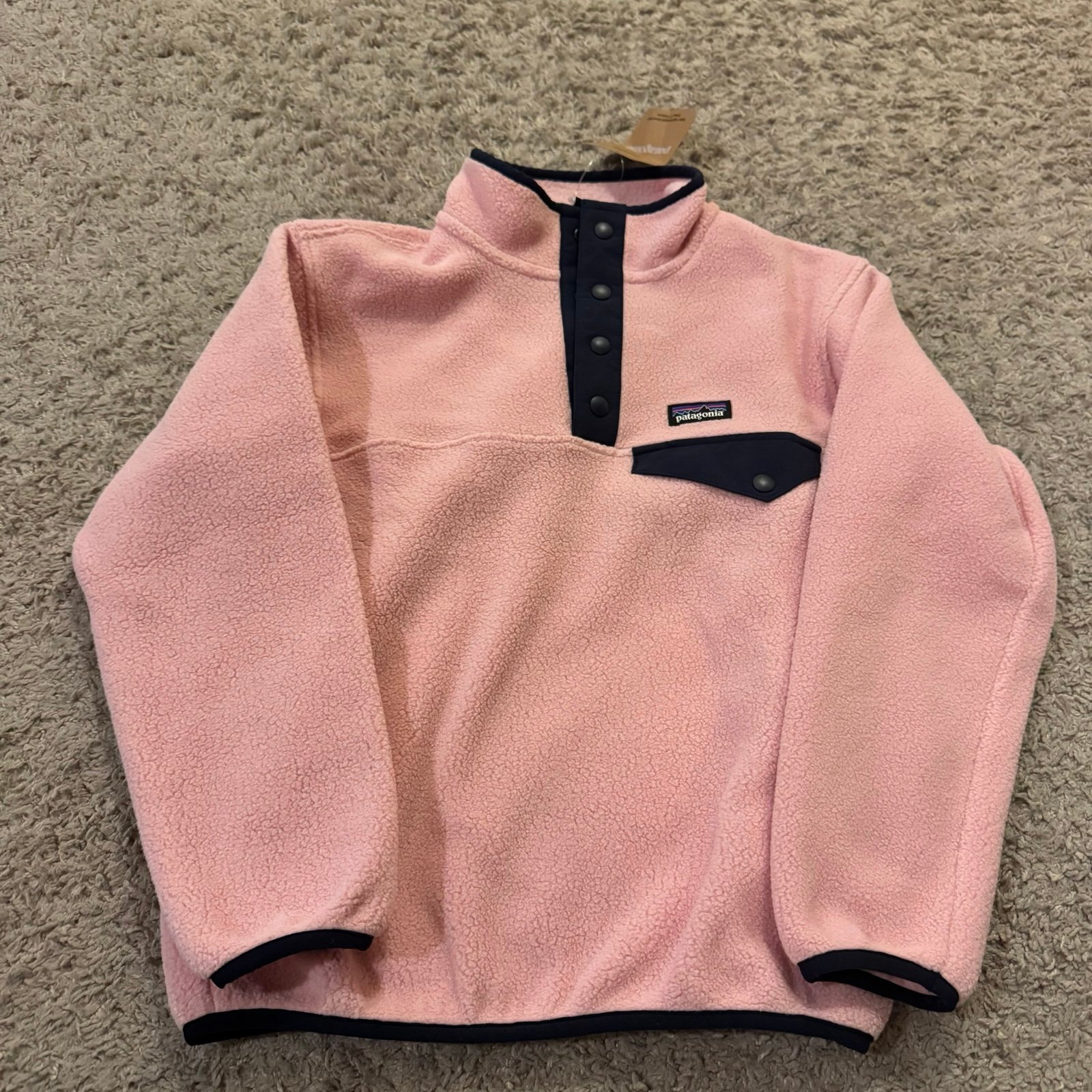 Youth Girls Patagonia Lightweight Synchilla Snap-T Fleece Pullover Jacket