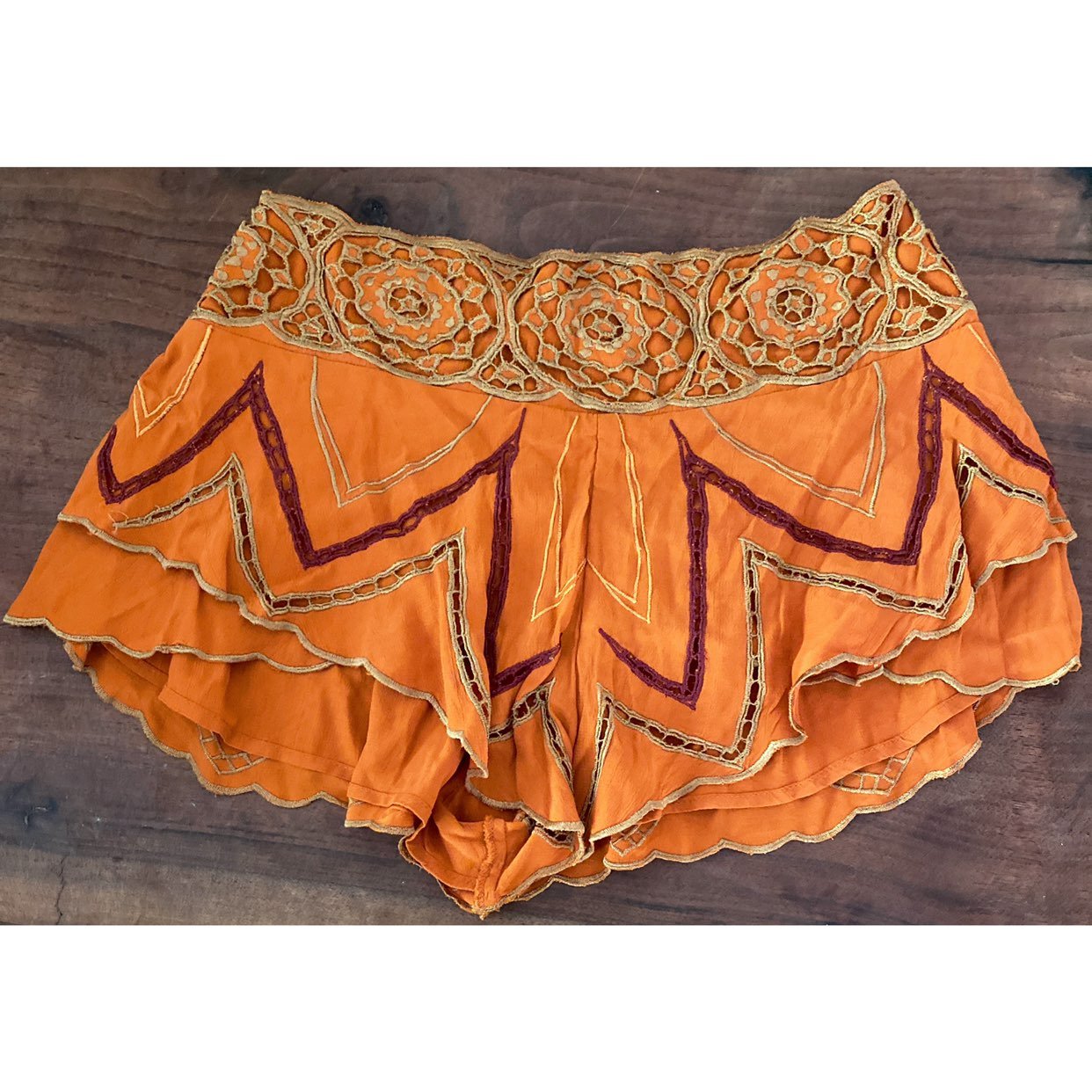 Free People Crochet Marigold Shorts