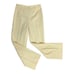 Vintage 70s High Waisted Pull On Pants S Yellow Stretch Buttons Elastic Waist