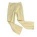 Vintage 70s High Waisted Pull On Pants S Yellow Stretch Buttons Elastic Waist