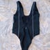 New VICTORIA'S SECRET SWIM Sexy Sport One-Piece Swimsuit Zip Up Black Large