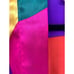 Vintage Beth Michaels Robe Womens Small Multicolor Color Blocking Satin