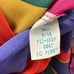 Vintage Beth Michaels Robe Womens Small Multicolor Color Blocking Satin