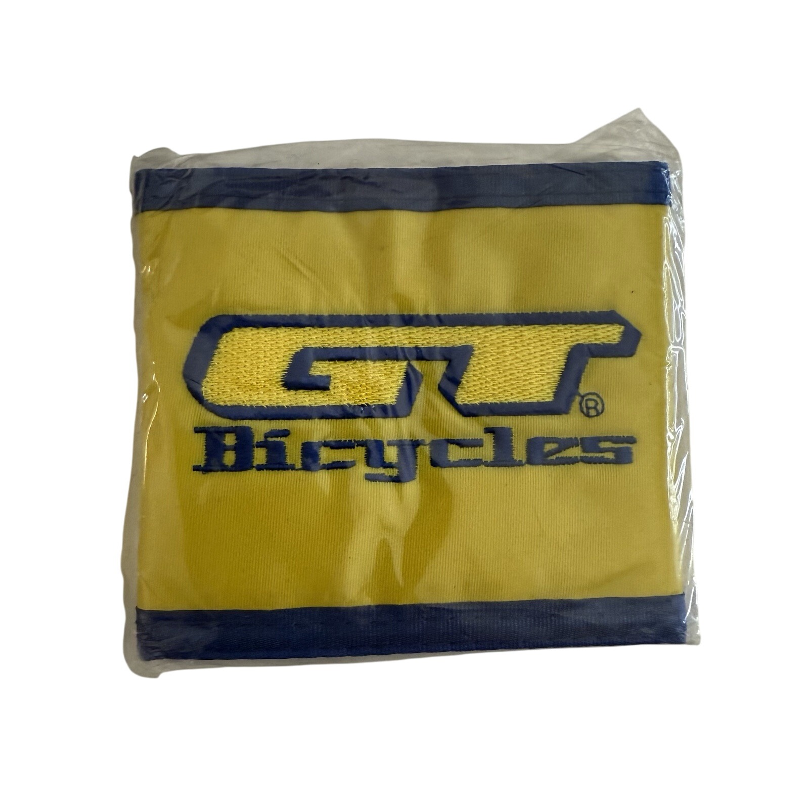 Rare NOS Yellow / Blue GT BICYCLES WALLET Old School BMX Racing Freestyle