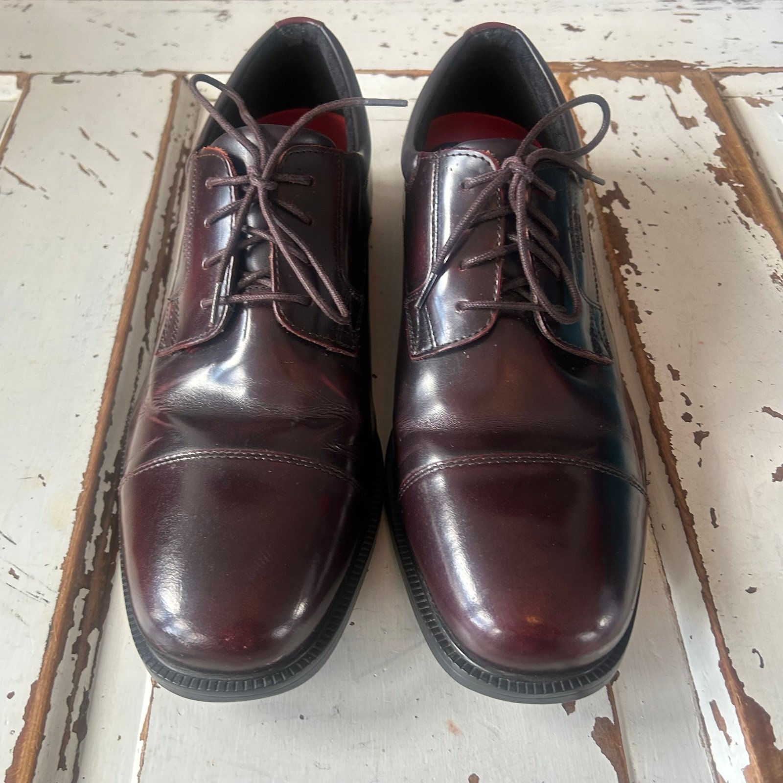Rockport Walkability Mens Oxfords Brown Leather 12 Shock Absorbing Shoes