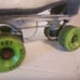 Vtg Rare Women's Roller Derby Skates Hyde Boots, Plates White Size 8