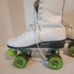 Vtg Rare Women's Roller Derby Skates Hyde Boots, Plates White Size 8