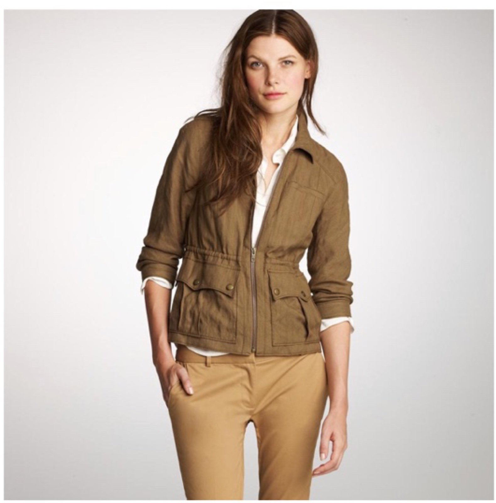 J. Crew Olive Flight Jacket