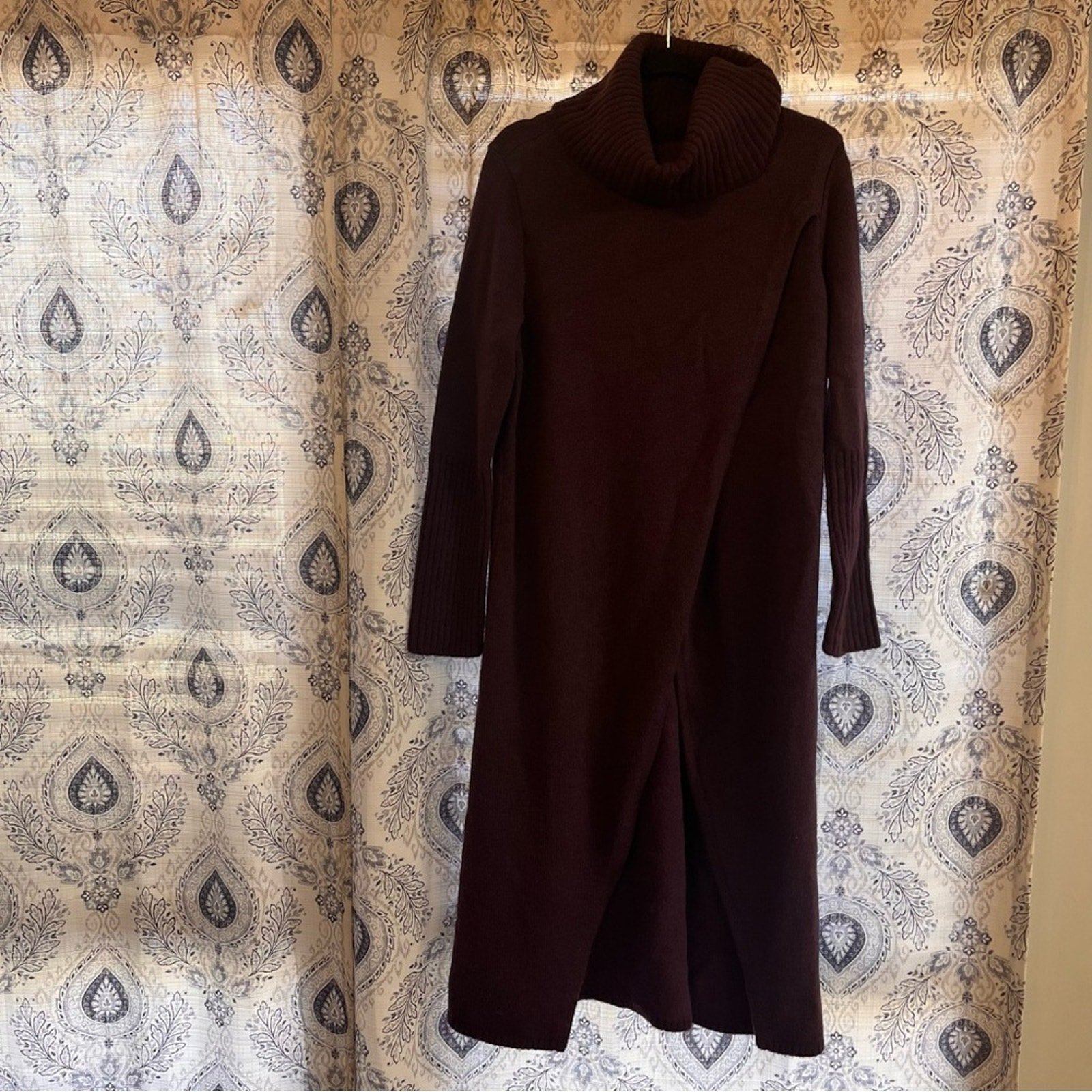 G By Giuliana Plum Maxi Tunic Turtle Neck Sweater Size Small