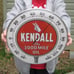 Kendall Oil Round THERMOMETER with Dome GLASS FACE Sign Gas Service Station