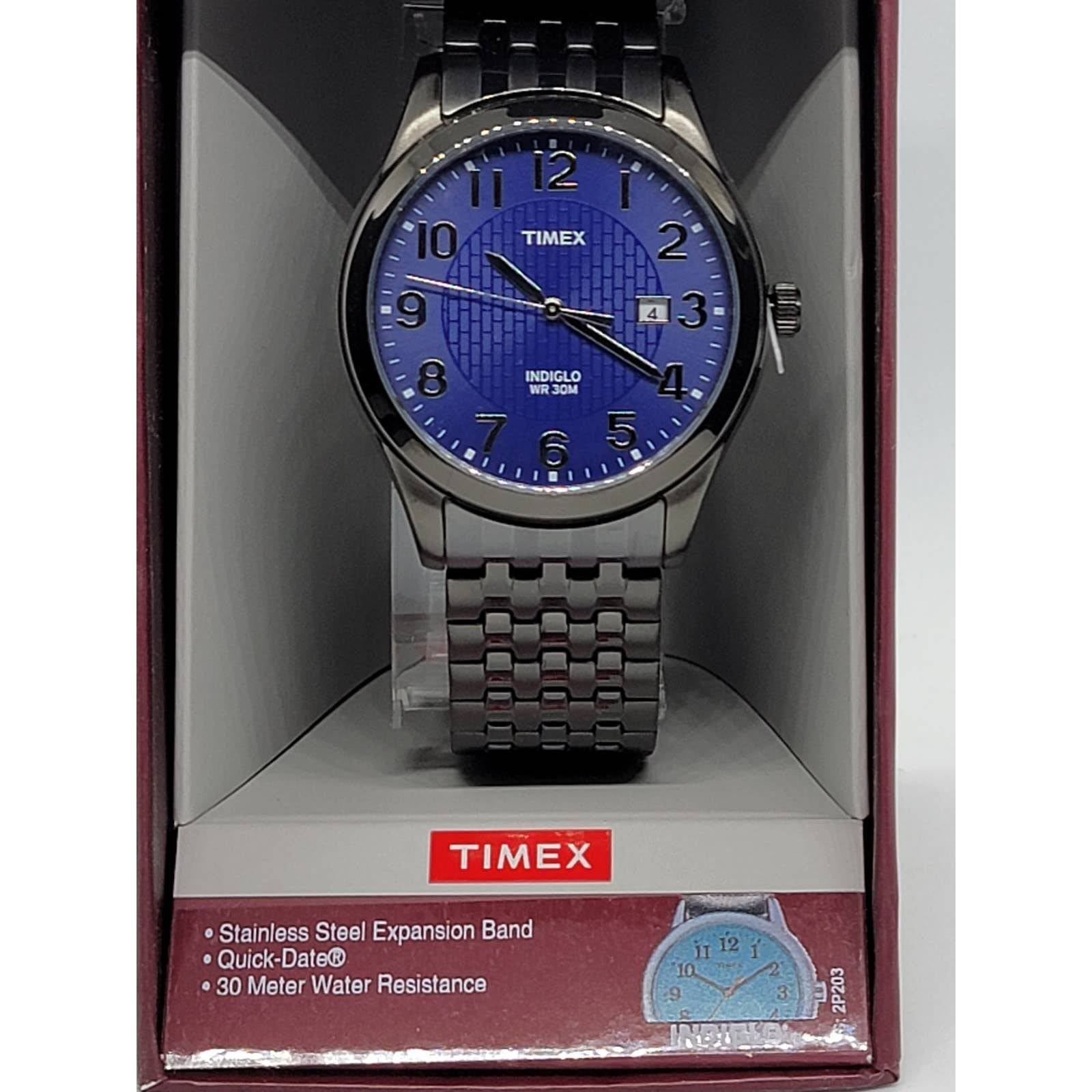 Timex Stainless Steel Black Ion Expansion Watch#29