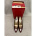 BALLY WOMEN'S 3 INCH PUMP HEEL BROWN SHOES SIZE 7M ITALY NOS