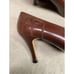 BALLY WOMEN'S 3 INCH PUMP HEEL BROWN SHOES SIZE 7M ITALY NOS