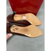 BALLY WOMEN'S 3 INCH PUMP HEEL BROWN SHOES SIZE 7M ITALY NOS