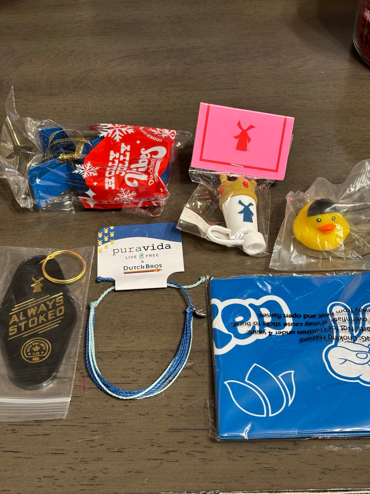 Ultimate Dutch Bros keychain ornament straw topper bundle