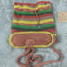 The Sak Colorful Dylan Large Crocheted Drawstring Backpack Bag