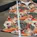 Bermuda Sands 1/4 Zip Golf Pullover Long Sleeve Orange Black Print Size Large