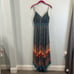 Alice + Olivia “Gloria” chain strap pleated maxi dress 2