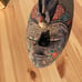 Vintage hand made carved painted Collectible decorative wooden mask wall decor