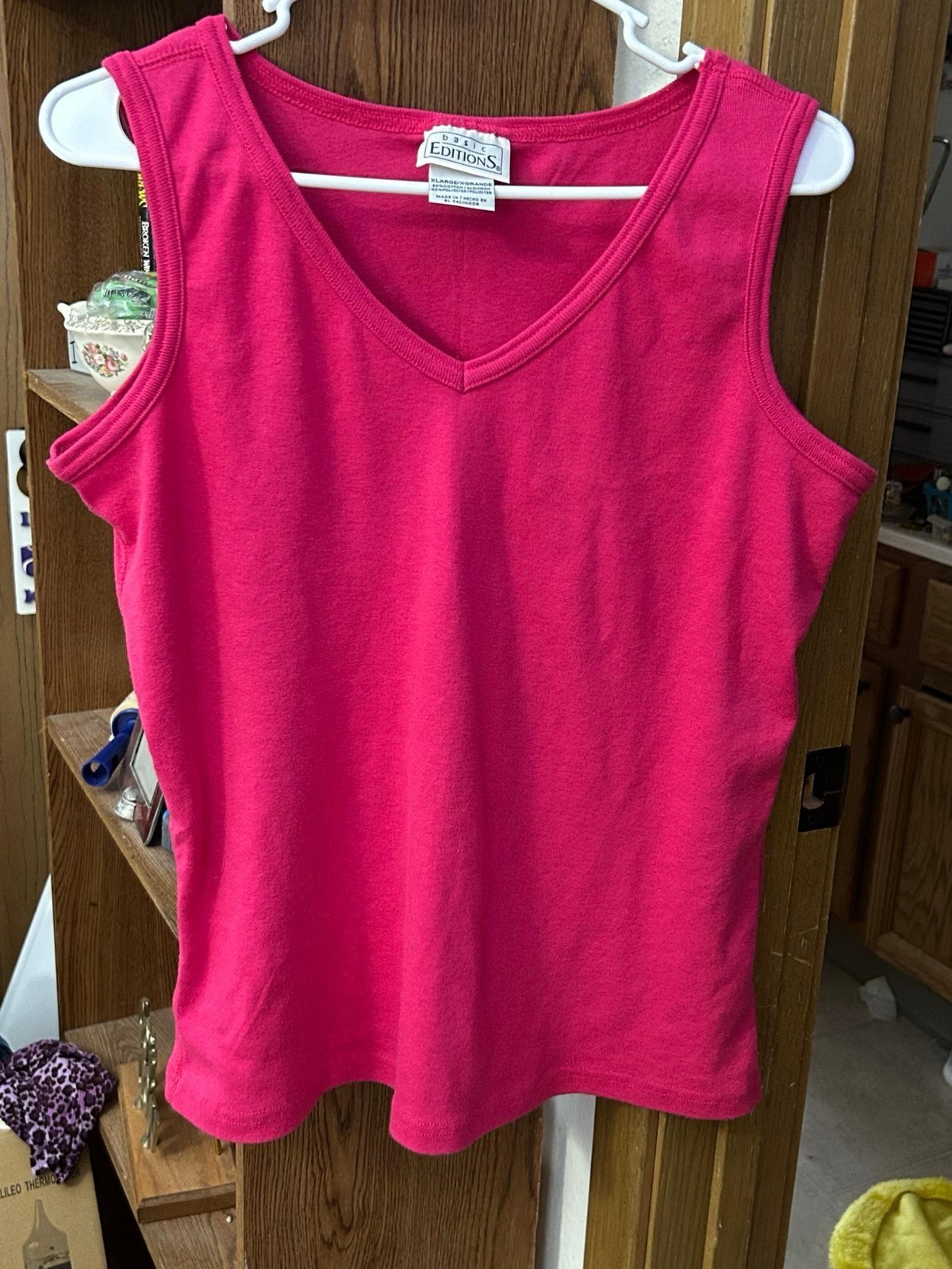 Women’s Basic Editions tank top. Pretty pink color. Never worn.