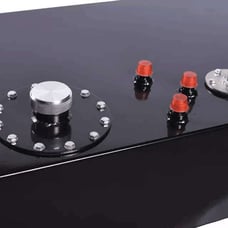 17 gallon aluminum street rod fuel cell gas tank with lid and 64L liquid level transmitter