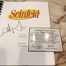 Seinfeld-Jason Alexander signed script