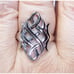 Size 7, Large Celtic Irish Endless Knot Ring