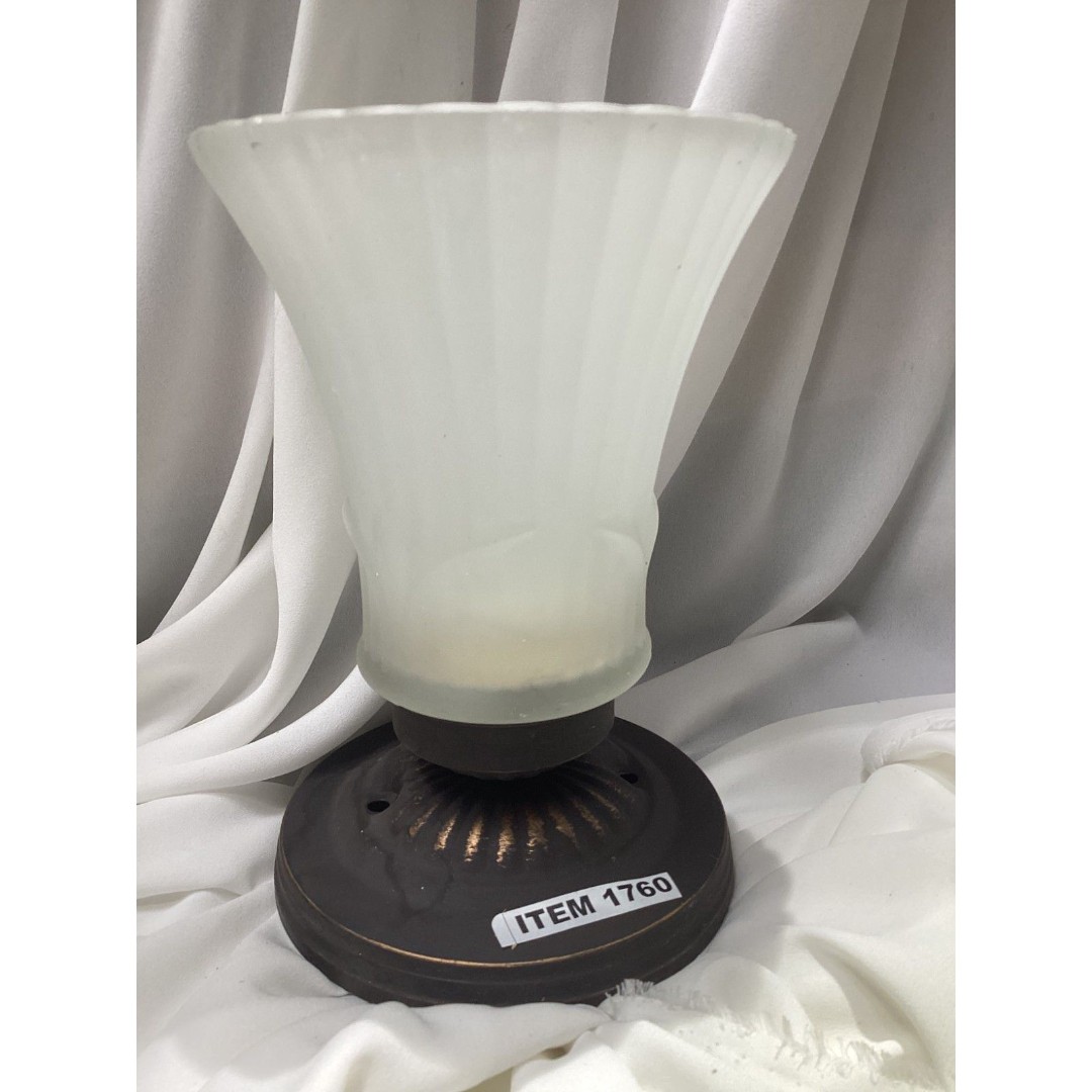 1760 Ceiling Light Fixture w/ frosted glass shade Item XA8291A