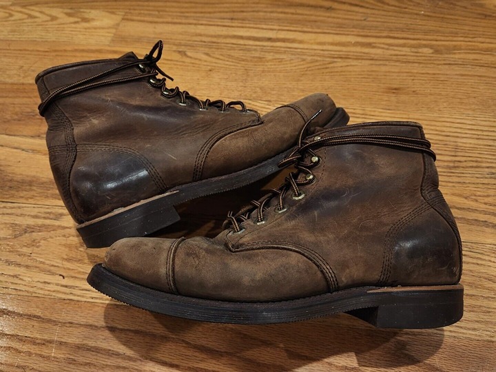 Rare LL BEAN × CHIPPEWA KATAHDIN IRON WORKS ENGINEER WORK BOOTS Men's 9.5 D
