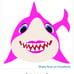 PINK BABY SHARK CARDBOARD CUTOUT FREE SHIP!
