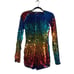 Weissman Long Sleeve Fully Sequined Biketard Dance Jazz Costume Size MA