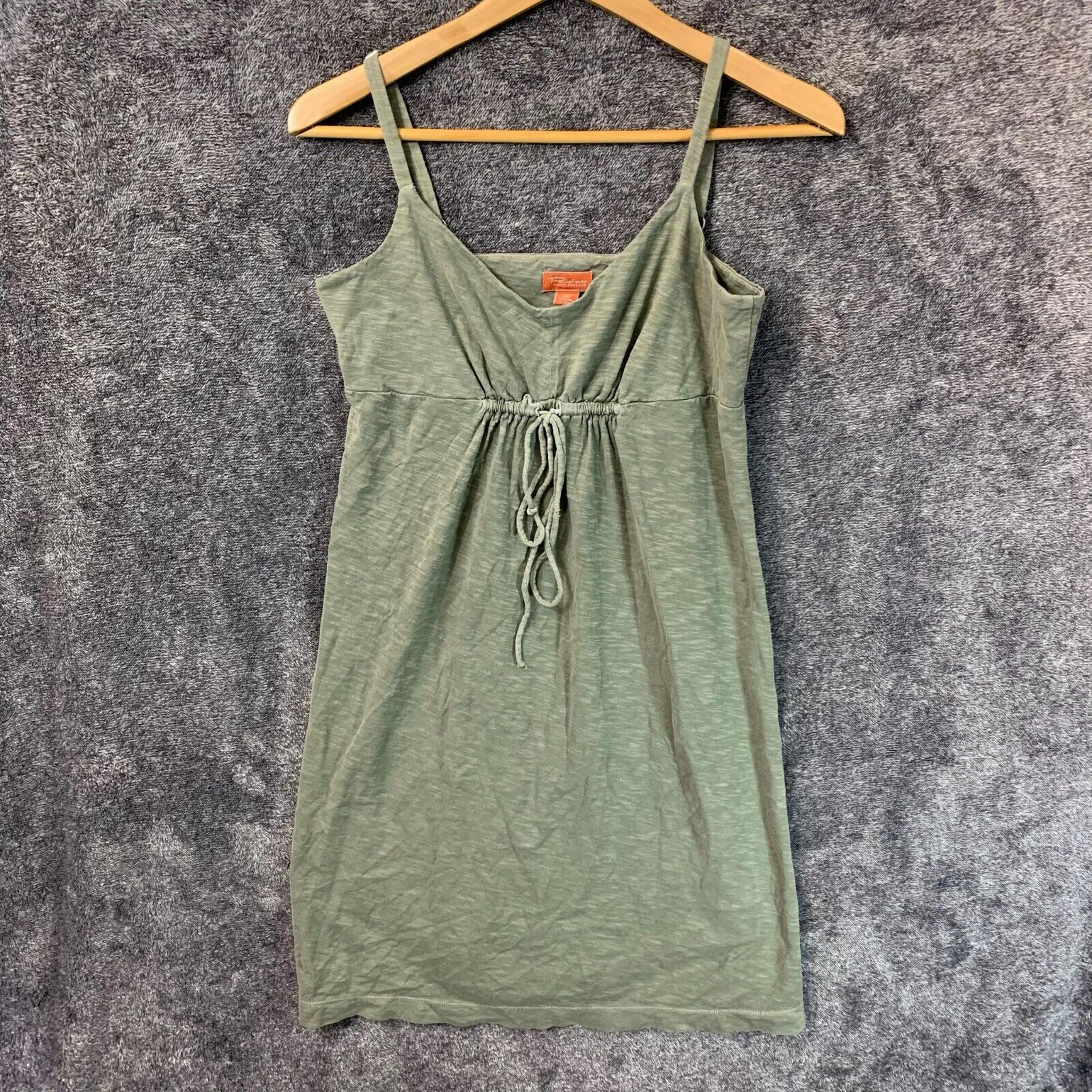 Relax by Tommy Bahama Dress Women's Size Small Green Tropical Slip Sundress