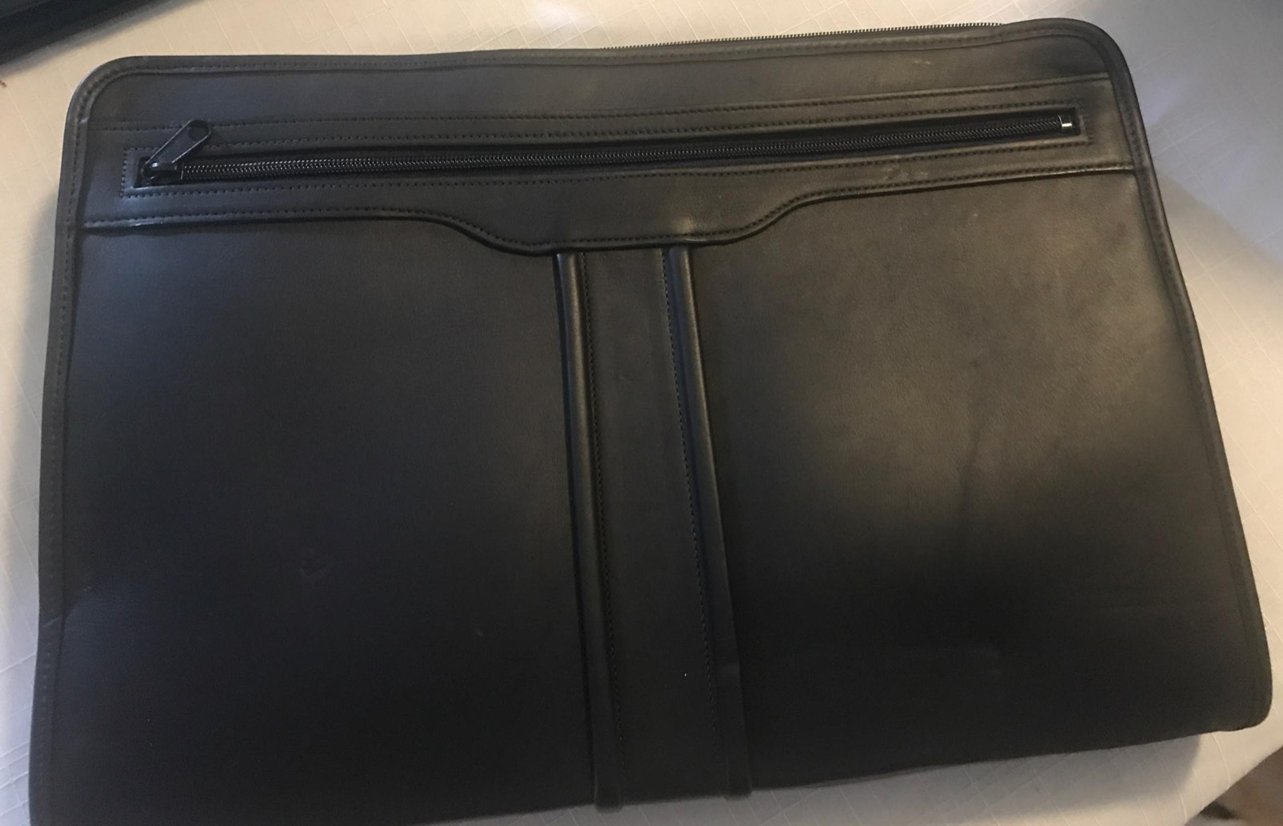 Black leather case