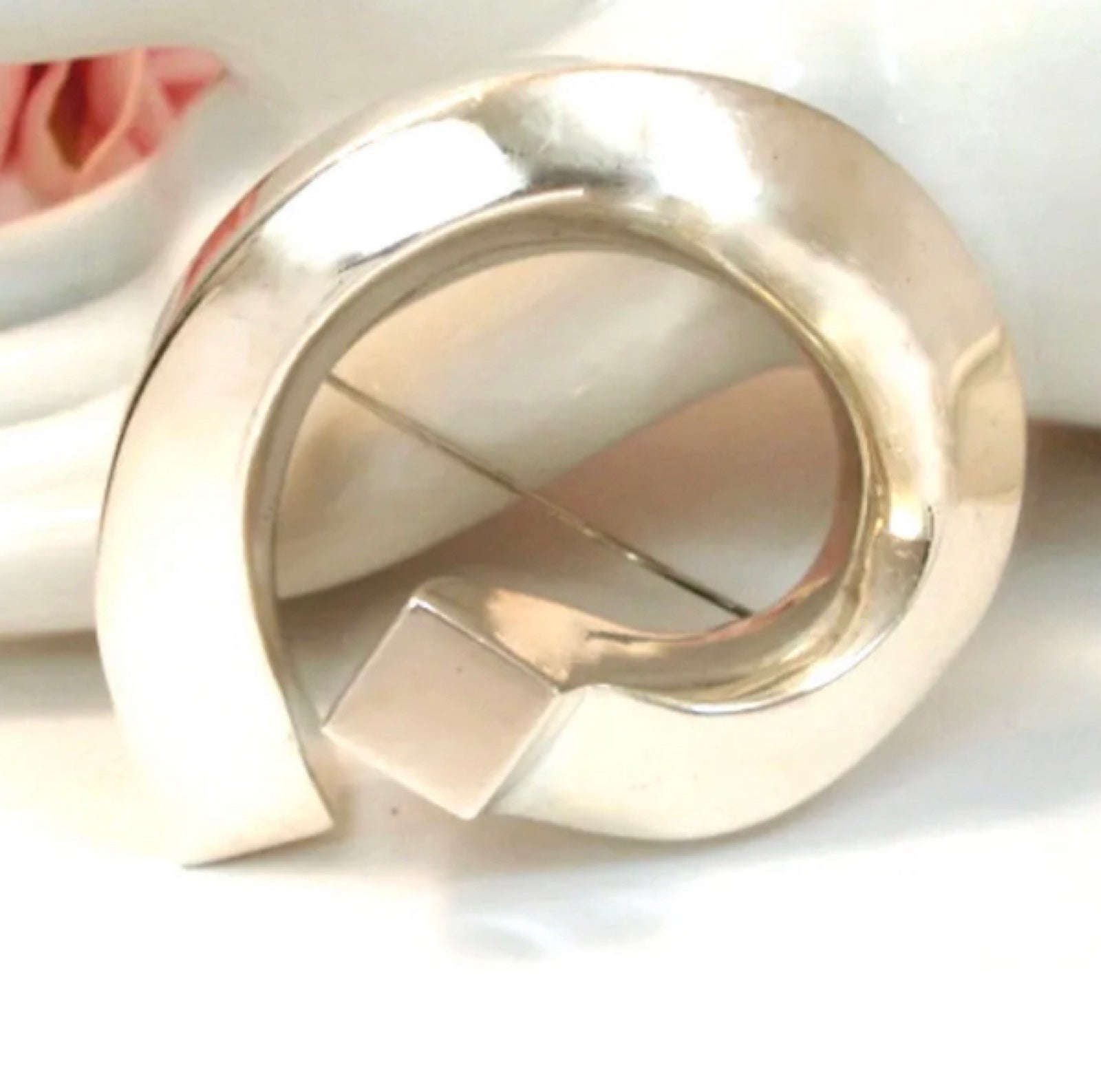 ZINA shops Deco Fine Sterling Silver Pin/brooch Modernist Brooch Pin