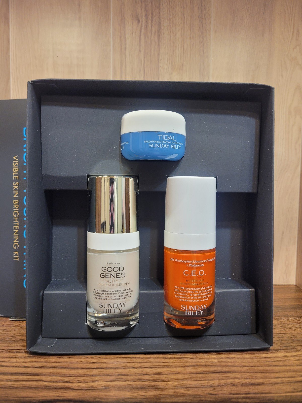 Sunday Riley Bright Young Thing Skin Brightening Kit. Retail 90