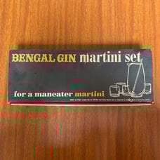 Vintage Bengal Gin Martini Set