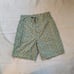 Printed floral green high waisted Bermuda shorts