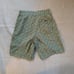 Printed floral green high waisted Bermuda shorts