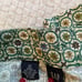 Printed floral green high waisted Bermuda shorts