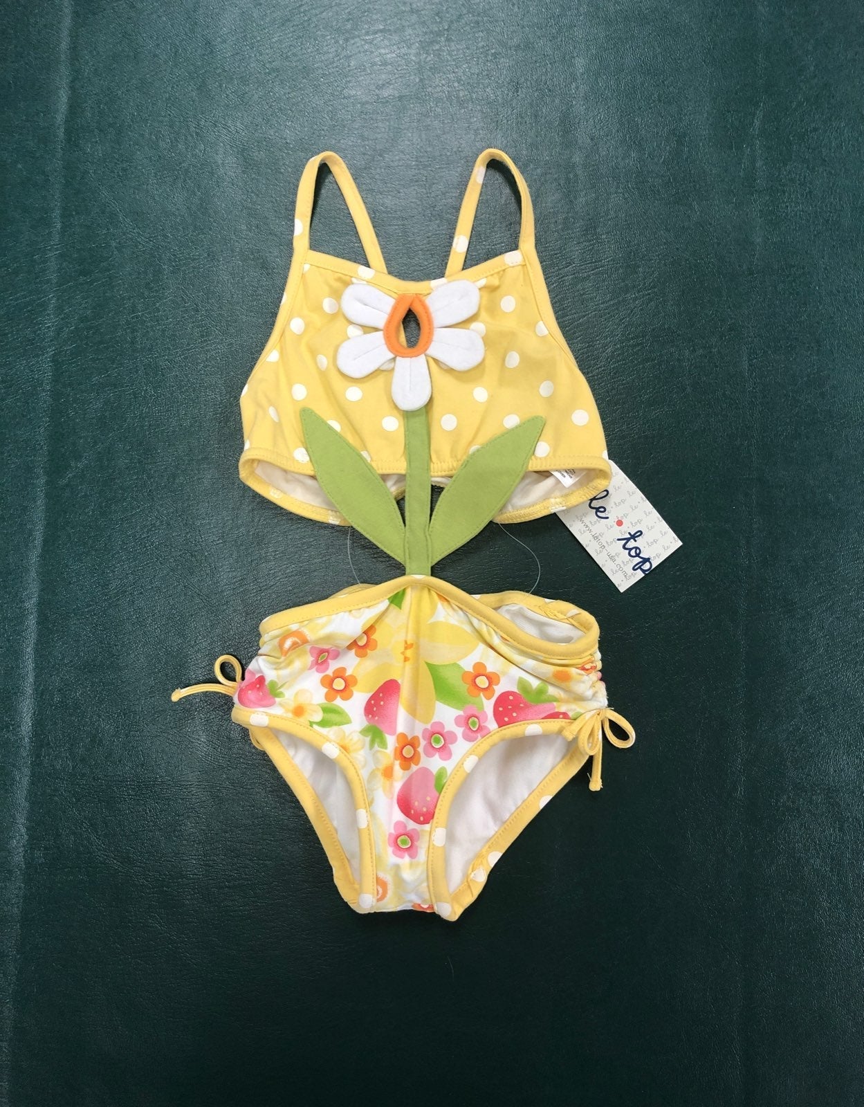 Yellow daisy le top flower Swimsuit swim wear 4