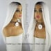 Celebrity White Dark Roots Lace Wig