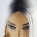 Celebrity White Dark Roots Lace Wig