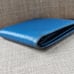 Louis Vuitton Wallet Card Holder Blue Leather Bifold Purse Made in Spain Authen