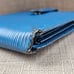 Louis Vuitton Wallet Card Holder Blue Leather Bifold Purse Made in Spain Authen