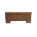 Vintage Boho Square Carved Wood Decorative Tile 5.5 Unisex Keepsake Trinket Box