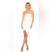 Susana Monaco Strapless Side Pleat Dress White Sugar XS NWT