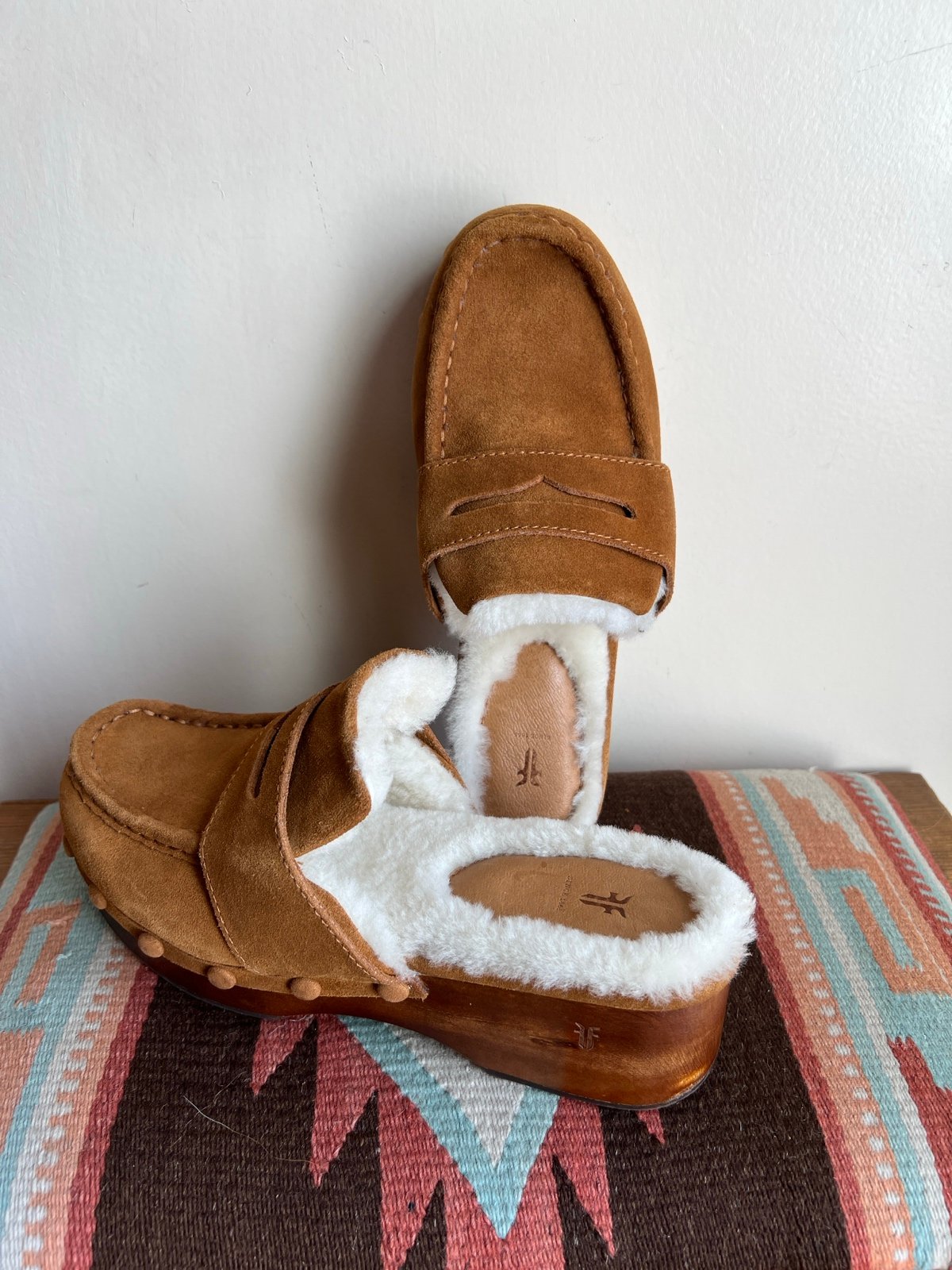 Frye Melody Sherpa clog